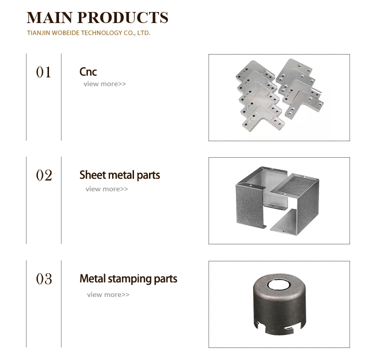 Wobeide Custom Bracket Mechanical Sheet Metal, Stainless Steel, Brass Bending Stamping Parts